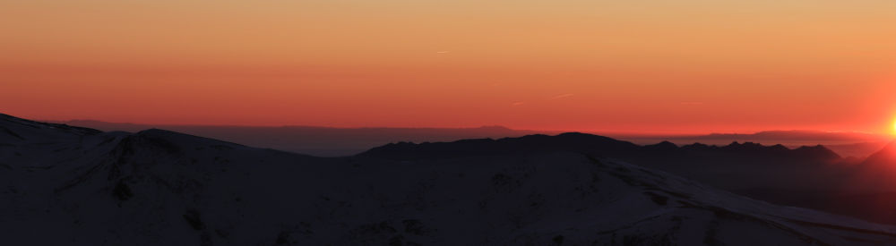 Africa and Gibraltar at the horizon!