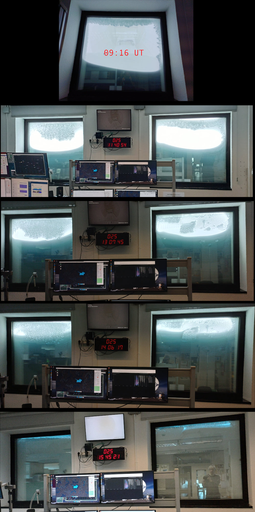 Today's snowing evolution